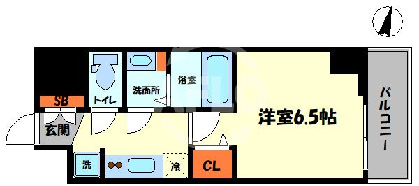 CITY LUX NAMBA SOUTHの間取り|CITY　LUX　NAMBA　SOUTH 　間取り