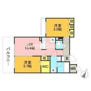 キルンズ博多駅南の間取り