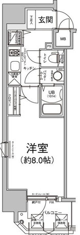 エスリード谷町四丁目の間取り