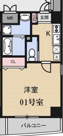 ラ・フォンテ松屋町の間取り
