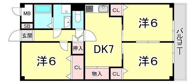 ヴィエント信和の間取り