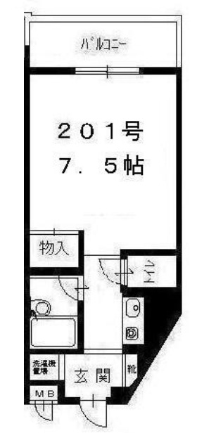 西灘駅前ハイツの間取り