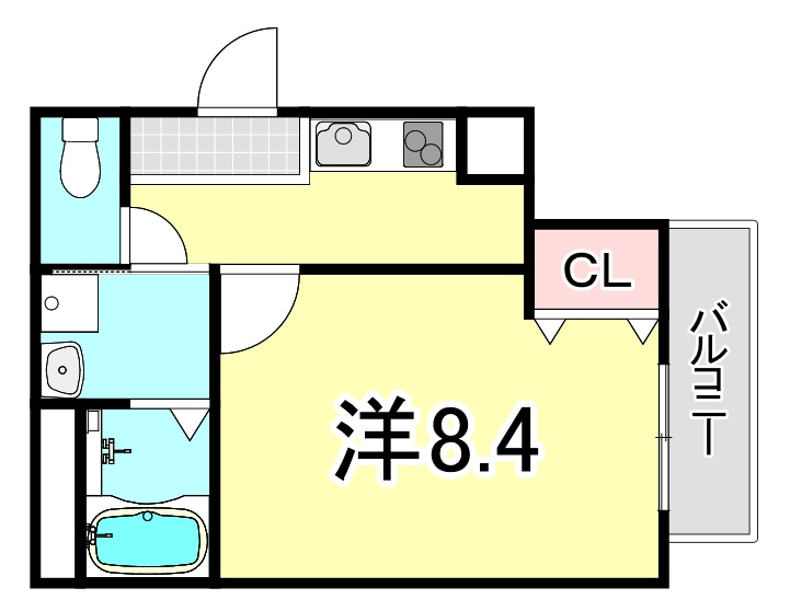 フジパレス仁川Ⅱ番館の間取り