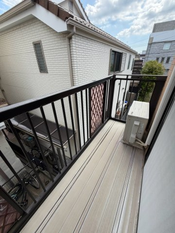 芦屋川ハイツのバルコニー