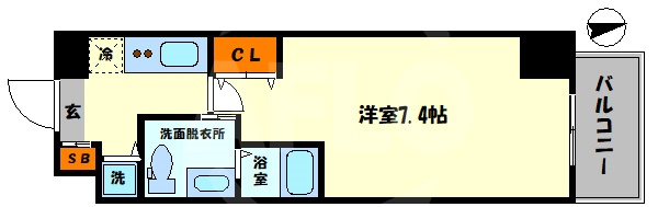 CITY　LUX　NAMBAの間取り|CITY　LUX　NAMBA　間取り