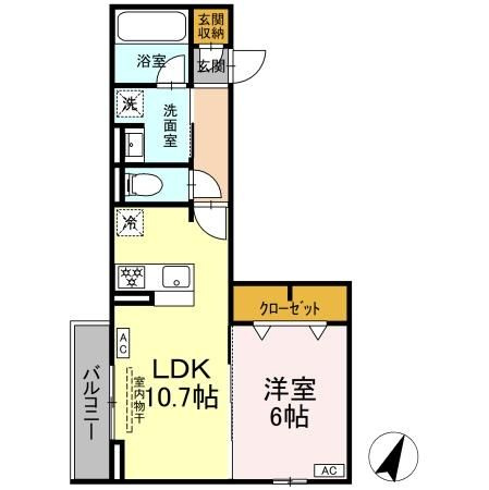D-asset矢崎町の間取り