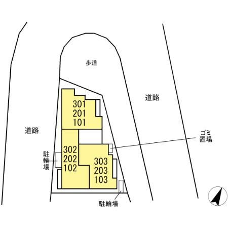 D-asset矢崎町の区画図