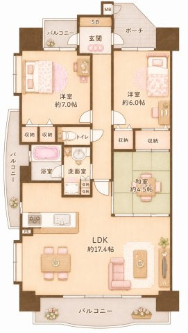 ネバーランド古川橋の間取り|間取り図はいかがですか？ご希望を叶える間取りですか？リビングの広さは？水回りの位置は？カウンターキッチン？など色々な情報が集約されています。弊社ではリフォームなどのご相談も承っております。