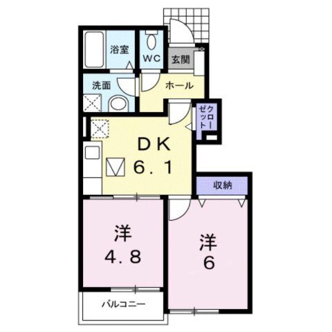 ハイドランジア　２番館の間取り