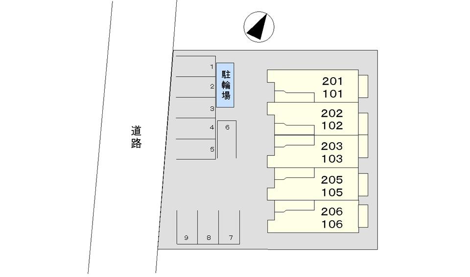 シェルメ　メゾンの区画図