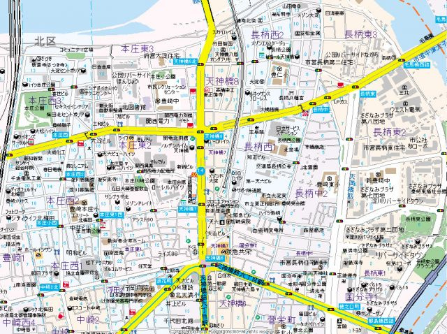 【地図】 | ライジングコート梅田サンライズ