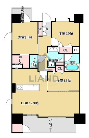 サンメゾン大濠公園北　舞鶴小学校区の間取り|サンメゾン大濠公園北