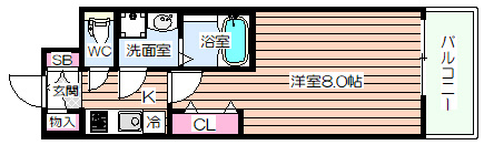 【間取り】 | レジデンス大阪福島フォルテ