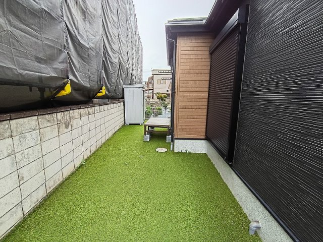 高崎市石原町中古住宅の庭|現地撮影