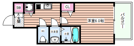 【間取り】 | エスリードザ・グラン天六