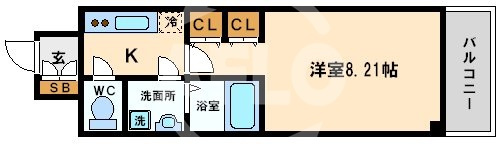 サムティ中之島WESTの間取り|サムティ中之島WEST　開放感のある間取り