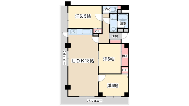 【間取り】 | インプルーブ天六