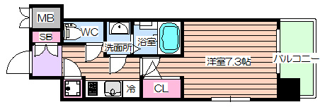 【間取り】 | レジュールアッシュ福島キューズ