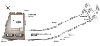 【区画図】 | クレイドルガーデン姫路市広畑区西蒲田第１９ | 区画図