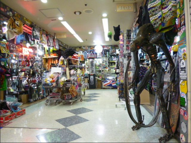 メゾン・ド・ラシーヌの周辺|ブロードウェイ内店内風景。さまざまなグッズ等。