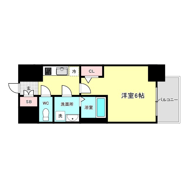 エスリード難波AGREAの間取り