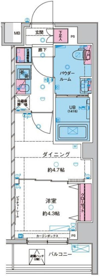 【間取り】 | ガリシア中野新井薬師