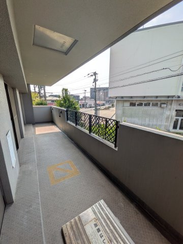 ロワールマンション二日市3のバルコニー|南側バルコニー