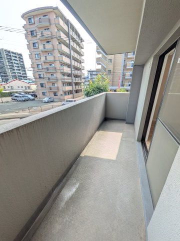 ロワールマンション二日市3のバルコニー|北側バルコニー