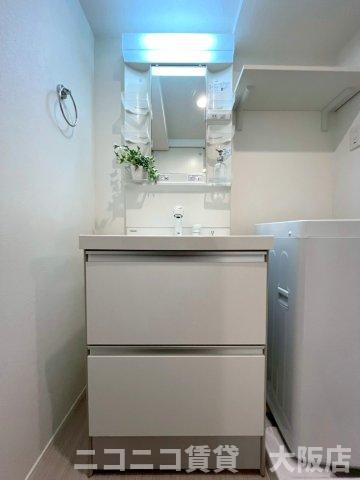 京都市伏見区深草西出町のアパートの洗面所|CG画像です。家具家電付きではありません