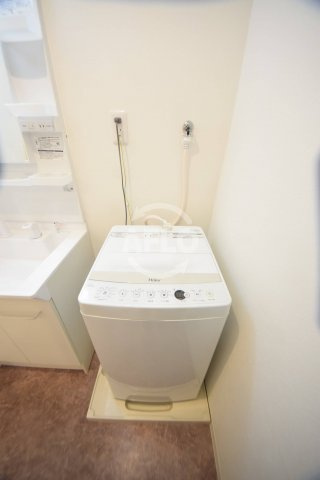 グランパシフィック梅南の洗面所|グランパシフィック梅南　室内洗濯機置き場