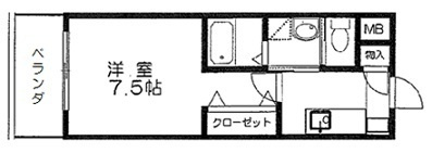 【間取り】 | ベルパークⅡ 