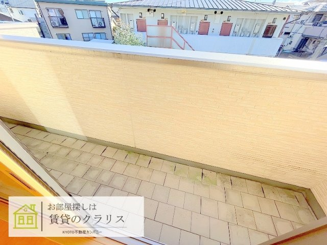 シャンテ上桂のバルコニー