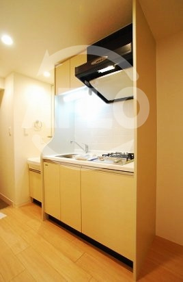 プレサンス難波元町のキッチン|プレサンス難波元町　ガス2口コンロシステムキッチン