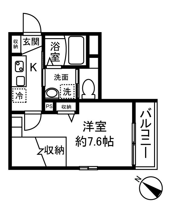さくら八番館のエントランス