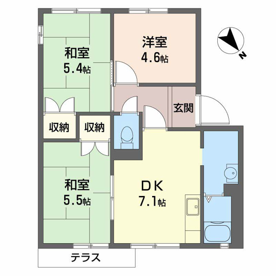 【間取り】 | パロアルトA