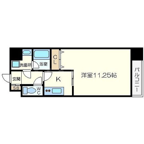 アーバネックス福島の間取り|アーバネックス福島　開放感ある間取り