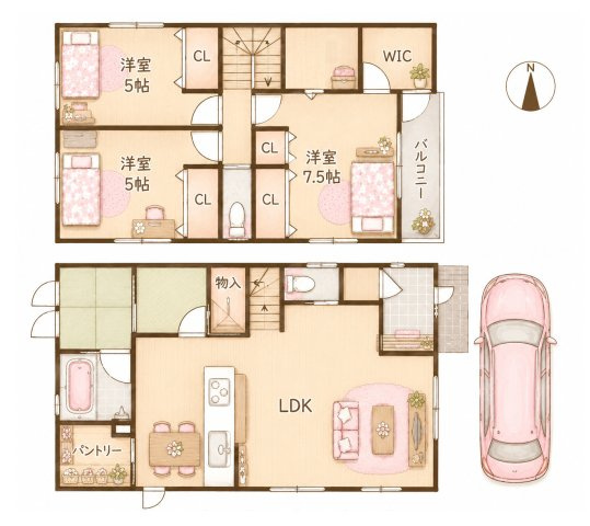 八雲西町1丁目　中古一戸建ての間取り|間取り図はいかがですか？ご希望を叶える間取りですか？リビングの広さは？水回りの位置は？カウンターキッチン？など色々な情報が集約されています。弊社ではリフォームなどのご相談も承っております。
