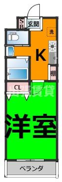 仲介手数料0円A・City東岸の間取り