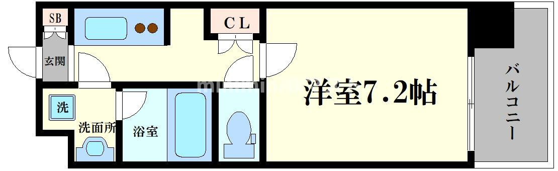 ドミールうつぼ公園の間取り