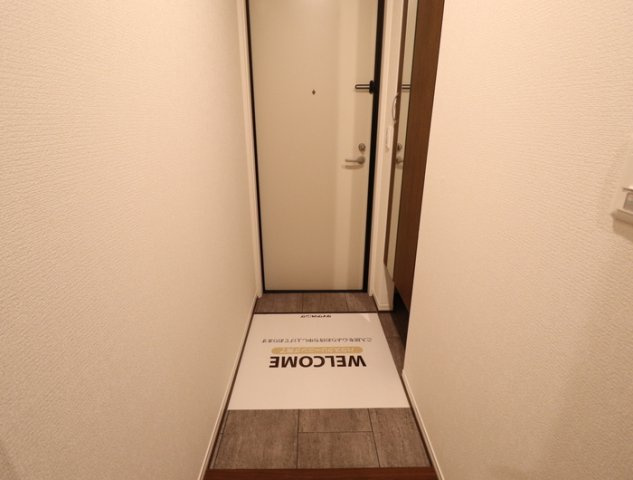 熊本市中央区京町２丁目のアパートの玄関