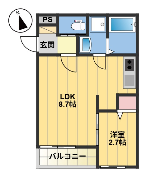 Terrace 二日市の間取り