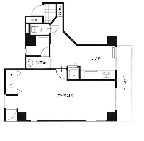 てんぐ屋西新ビルの間取り