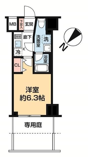 ガレリアレジデンス石川町の間取り