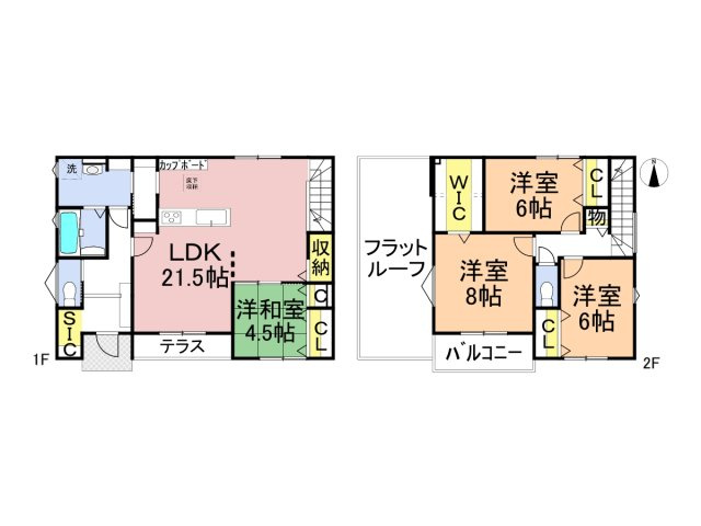 タマタウン　瑞穂市十九条　全4区画分譲の間取り|■2号棟　■ヤマダ不動産　株式会社リライフ　
■夢のマイホーム購入をフルサポートします！