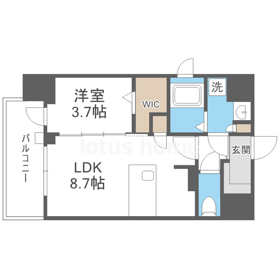 【間取り】 | プランドール新北野
