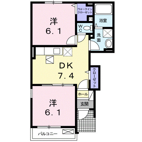 フレグランス広石の間取り