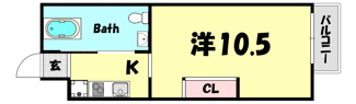 【間取り】 | クレセンティア神戸・北野