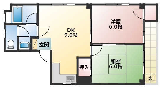【間取り】 | サンワライフマンション