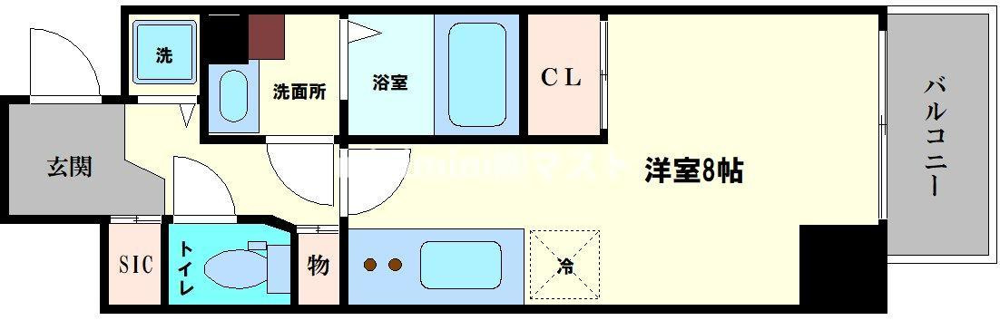 Metrosa谷町六丁目Northの間取り