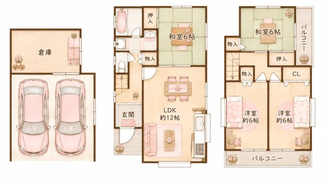 岡山東5丁目　中古一戸建ての間取り|間取り図はいかがですか？ご希望を叶える間取りですか？リビングの広さは？水回りの位置は？カウンターキッチン？など色々な情報が集約されています。弊社ではリフォームなどのご相談も承っております。